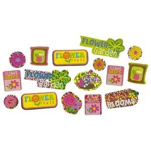 Colorful Garden-Themed Magnets